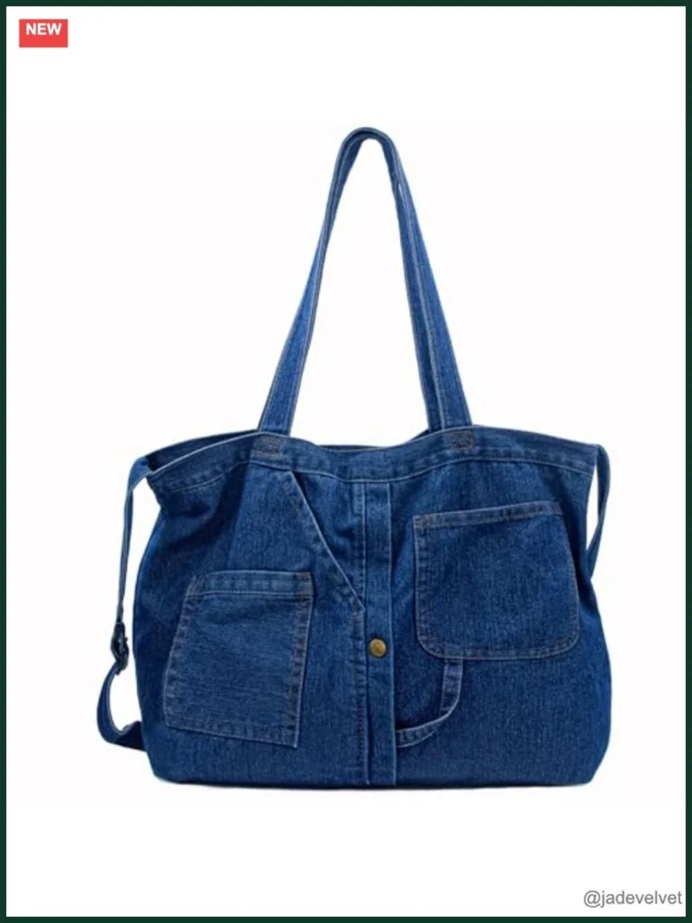 Women's Large Denim Crossbody Messenger Bag Shoulder Purse Tote Hobo